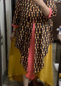 Ethnic One Piece Layered Dress