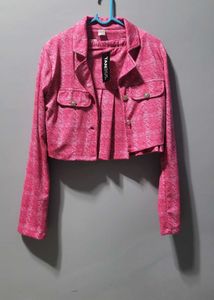 Pink Blazer and Skirt Set