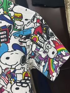 white t-shirt  cartoon print