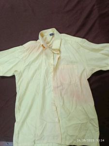 Men's Yellow Casual Shirt