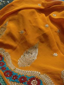 Beautiful Orange Saree
