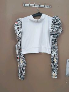 Stylish Puff Sleeve Crop Top💃💟