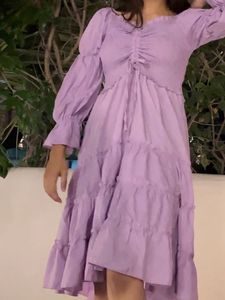 Purple Mid Length Dress