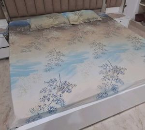 Beautiful Gloria Pure Cotton double bed sheet