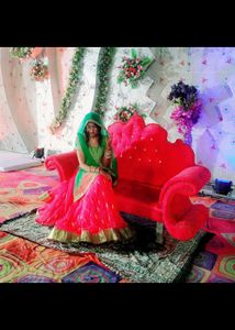 Beutiful Net Lehnga With Dupata