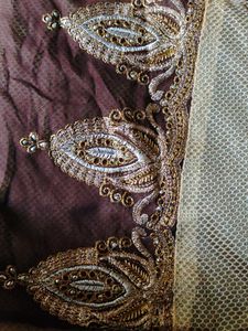 Elegant Embroidered Saree