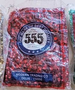 Red 555 Sewing Sequins