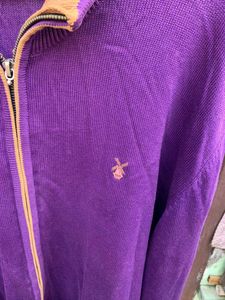 Purple orignal NOTON vintage Knit Cardigan