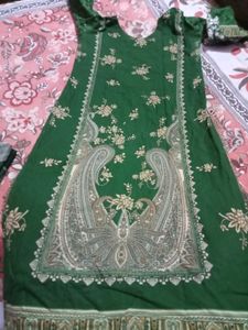 Patchwork Suit with Chiffon Dupatta
