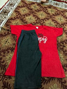 3/4 Th Night Suit For Women