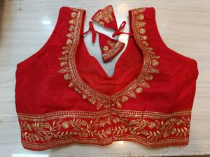 Embroidered Red Blouse