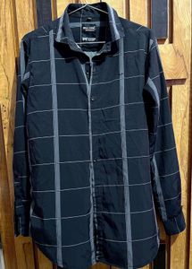 Checked Black Shirt