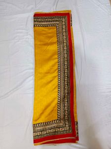 Designer Mustard Saree