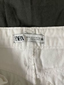 Trending Zara White Denim Maxi Skirt