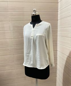 Old Money Elegant White Top