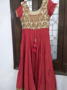 Red Anarkali Gown