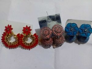 Colorful Earring Trio