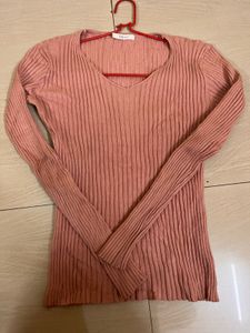 Ribbed Long Sleeve Tops