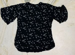 Western Short Top With Prints