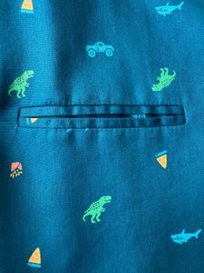 Boys Party Wear Smart Jacket Dino Print