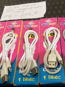 Combo 5 Pcs Micro Fast Charging Data Cable Withbil