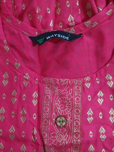 Pink Printed Kurta