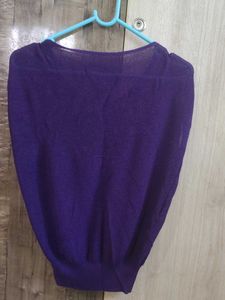 Purple Button Top