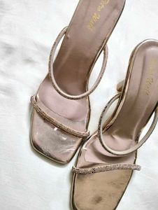 Elegant Copper Pencil Heels