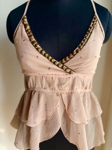 Special Price 🌷 Layered Ruffle Top with sequin