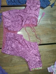 Embroidered Purple Blouse