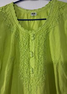 Pure Cotton Suit With Embroidery