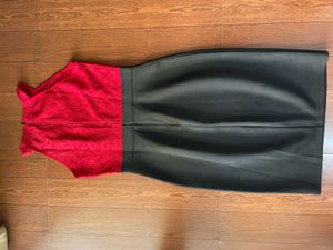 Red &amp; Black Bodycon Dress