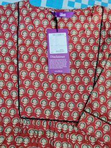Maroon Printed Kurti