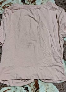 Cute Pink Twist Front Tee