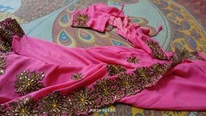 Chiffon  Georgette Saree &amp;blowse.