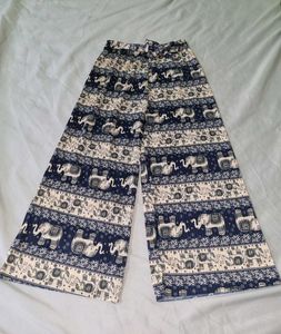 Elephant Print Palazzo Pants