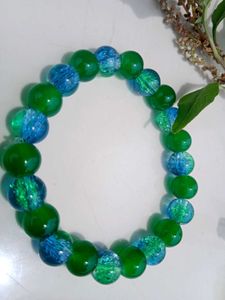 Green &amp; Blue Beaded Bracelet