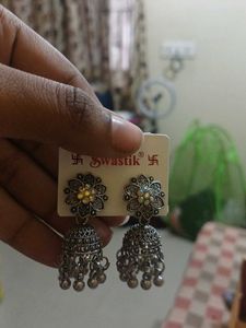 traditional silver jumka