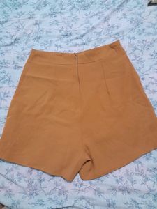 oOrange Korean Halfpan With Zip On Beckside