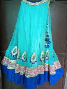 Blue &amp; Turquoise Lehenga Set