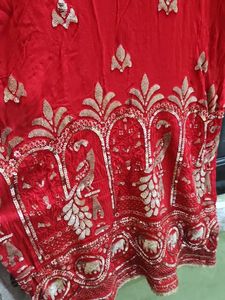 Red Embellished Top