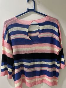 Striped Knit Sweater