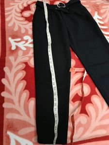 Women Black Formal Straight Fit Narrow Pants