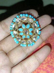 adjustable classy blue ring