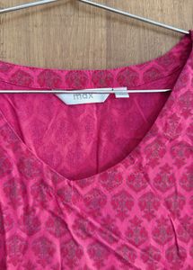 Floral Print Pink Kurta