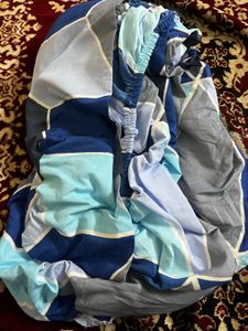 Cotton Fitted Double Bedsheet