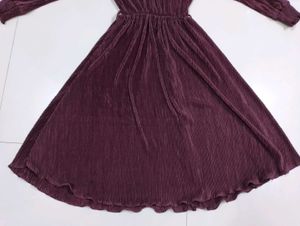 Elegant Pleated Midi Dress🎀🤌