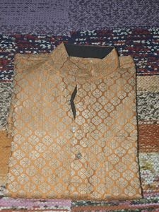 Men's Ethnic Woven Design Kurta