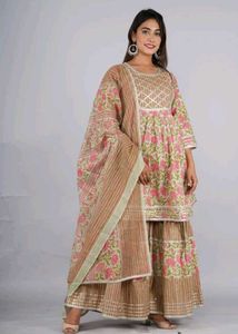 New Kurta Garara Set With Mask