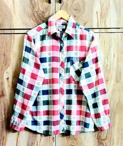 Checked Button-Down Shirt size-42